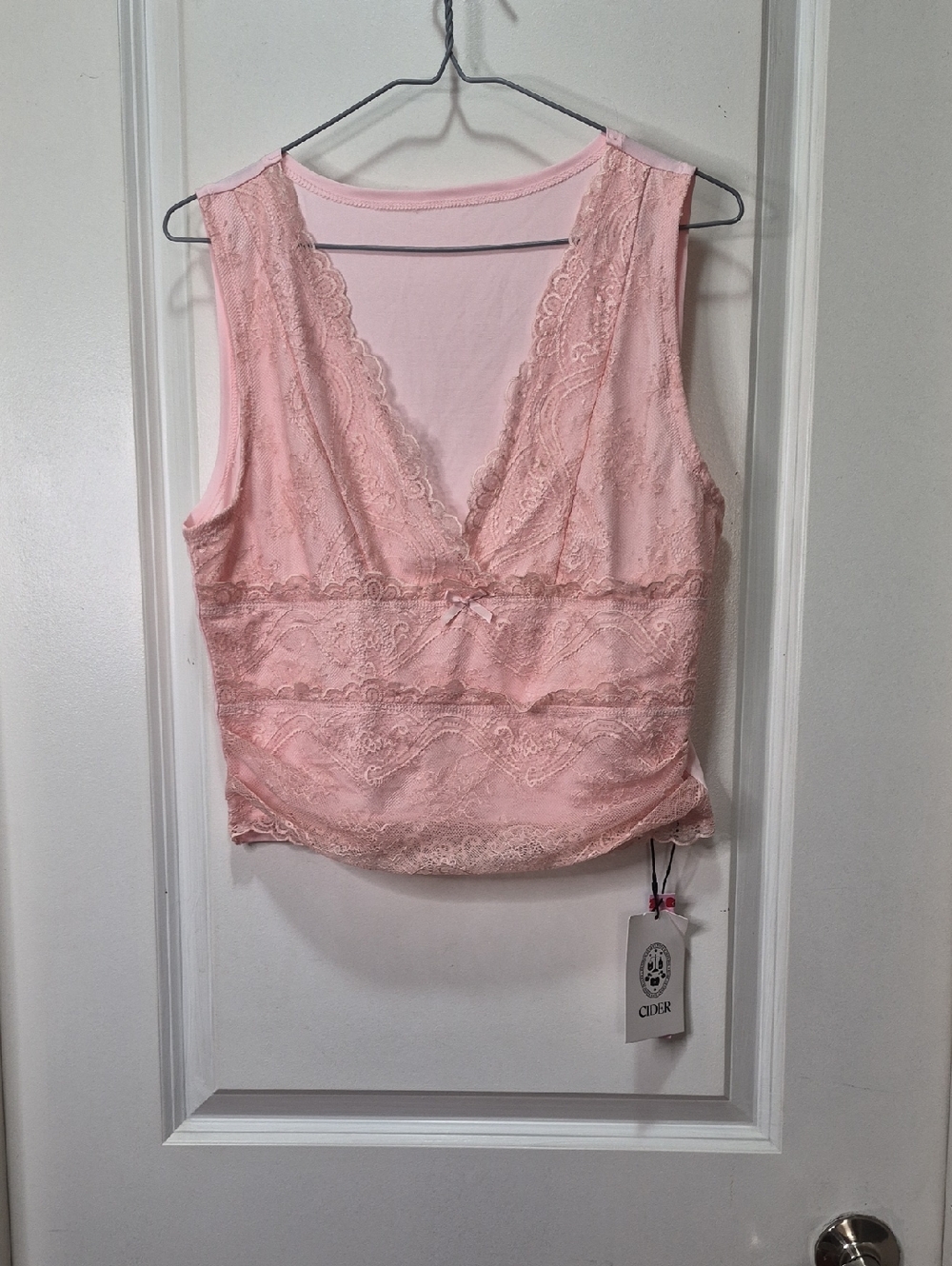Cider Blush Pink Lace-Trim Camisole‎